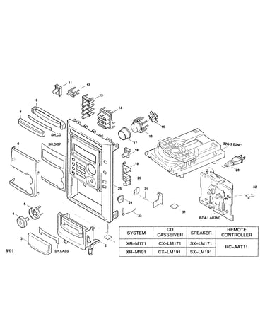 Cabinet parts