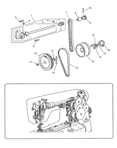 Upper shaft comp. unit