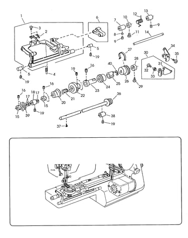 Feed shaft unit & dog