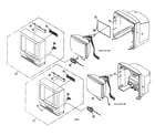 Panasonic PV-C2011W cabinet parts diagram