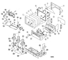 Sony KP-43T90 cabinet parts diagram