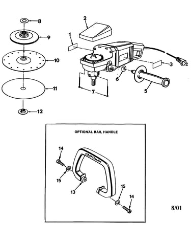 Sanding disc assy/handles