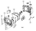 Samsung TSL3295HF cabinet parts diagram