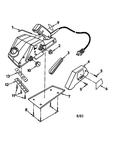 Blade clamp/timing belt