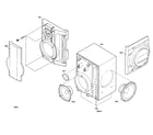 Sharp CD-BA300 cabinet parts diagram