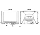 Toshiba 36A61 cabinet parts diagram