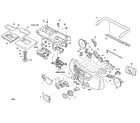 Aiwa CSD-FD92 cabinet parts diagram