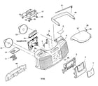 Aiwa CSD-A120 cabinet parts diagram