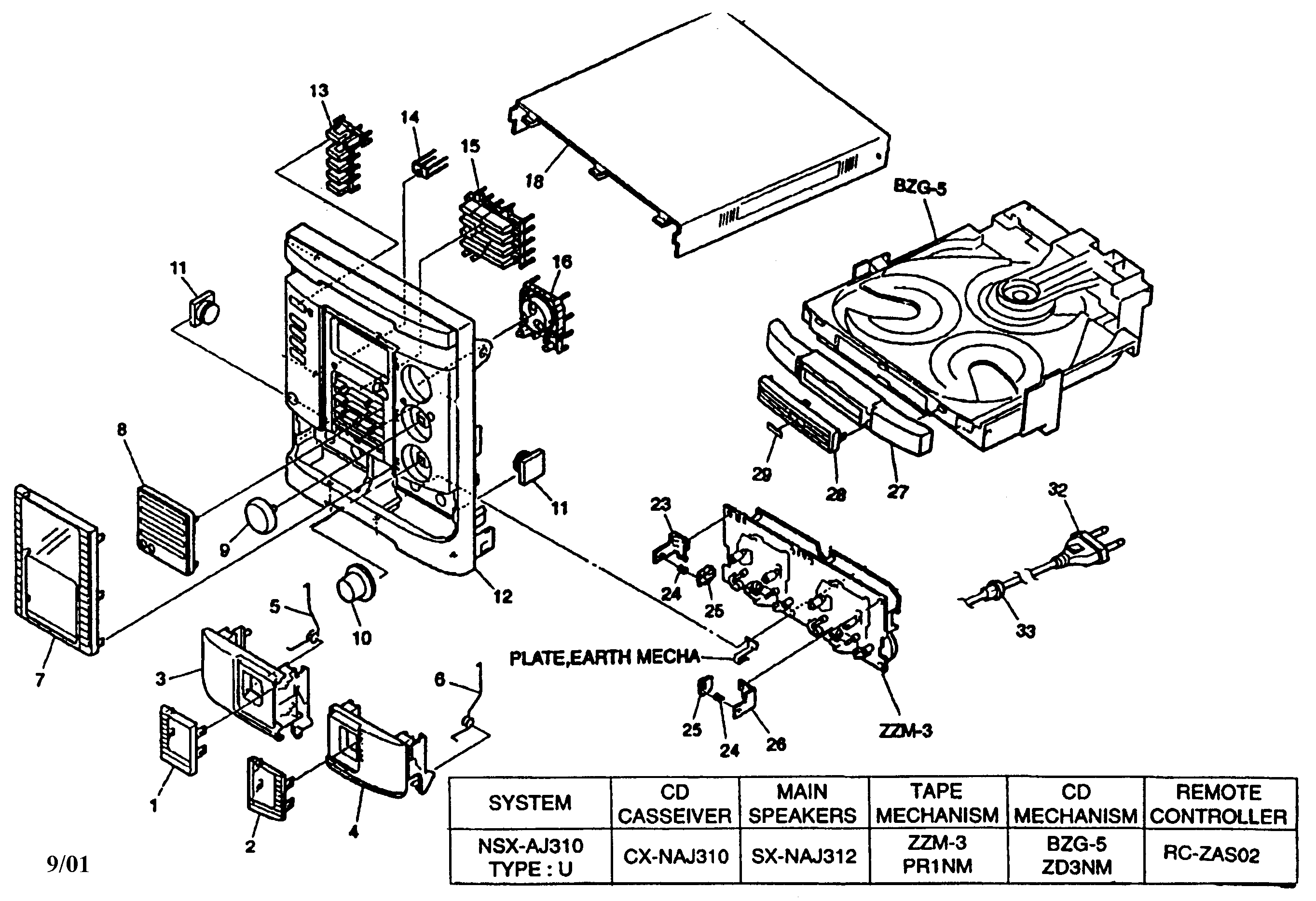 CABINET PARTS