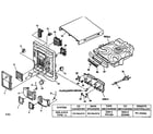 Aiwa NSX-AJ310 cabinet parts diagram