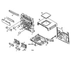 Aiwa Z-R554 cabinet parts diagram
