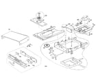 Aiwa XD-DV370 cabinet parts diagram