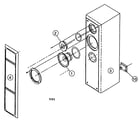 Panasonic SB-T100 cabinet parts diagram