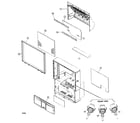 Hitachi 61UWX10B cabinet parts diagram