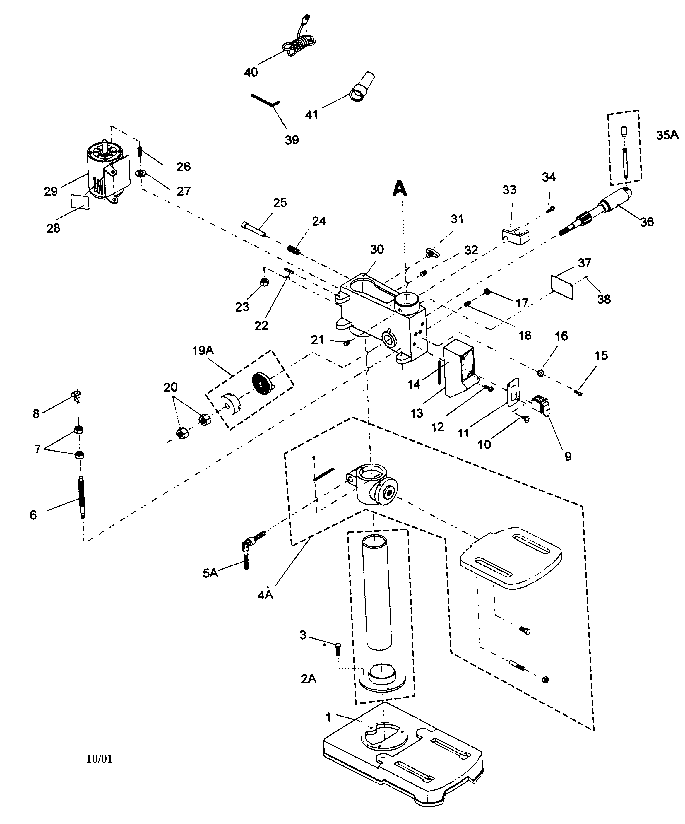 Base/motor assy