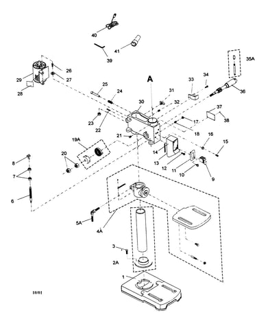 Base/motor assy