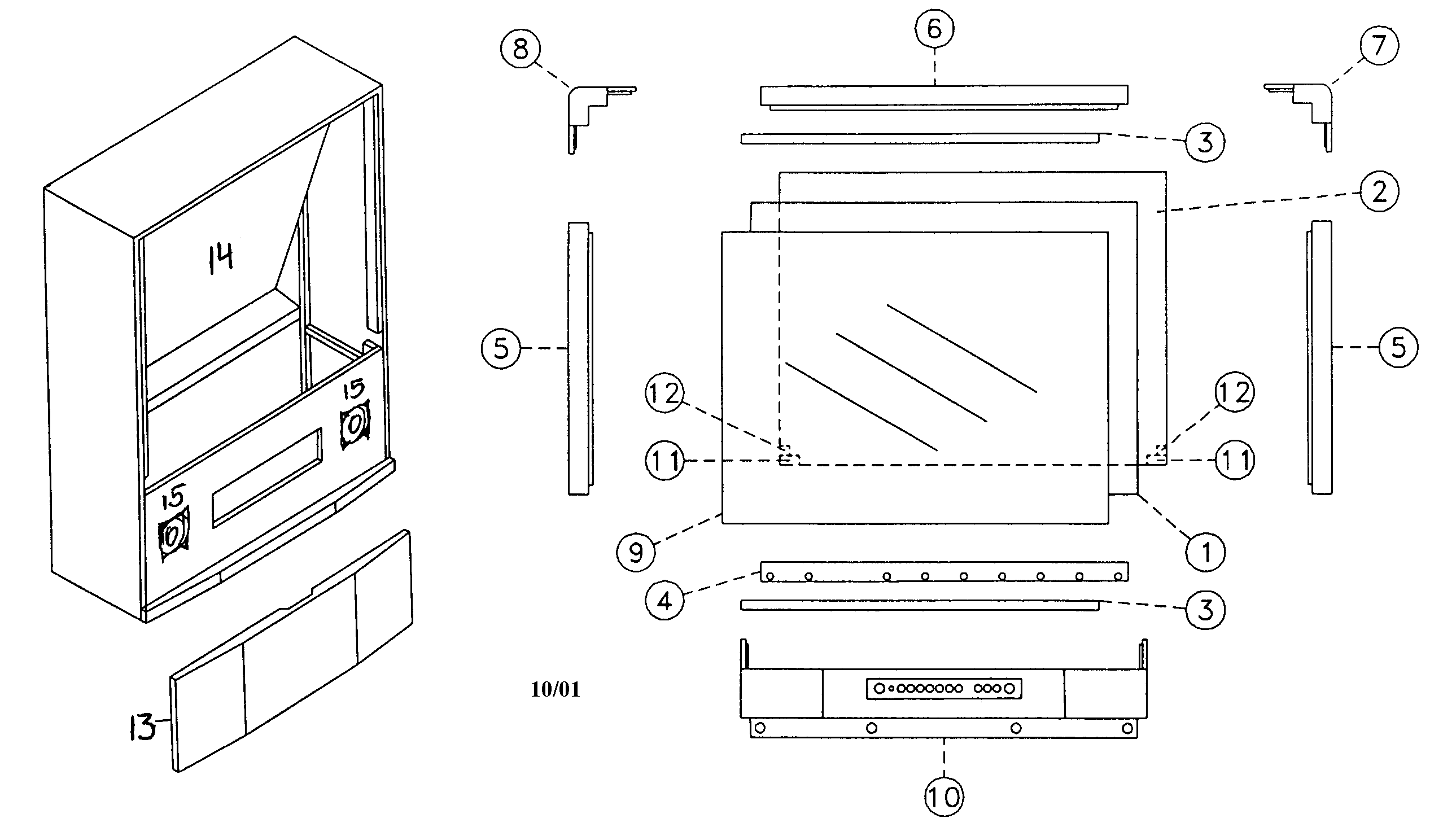 Cabinet parts