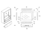 Mitsubishi VS-60719 cabinet parts diagram