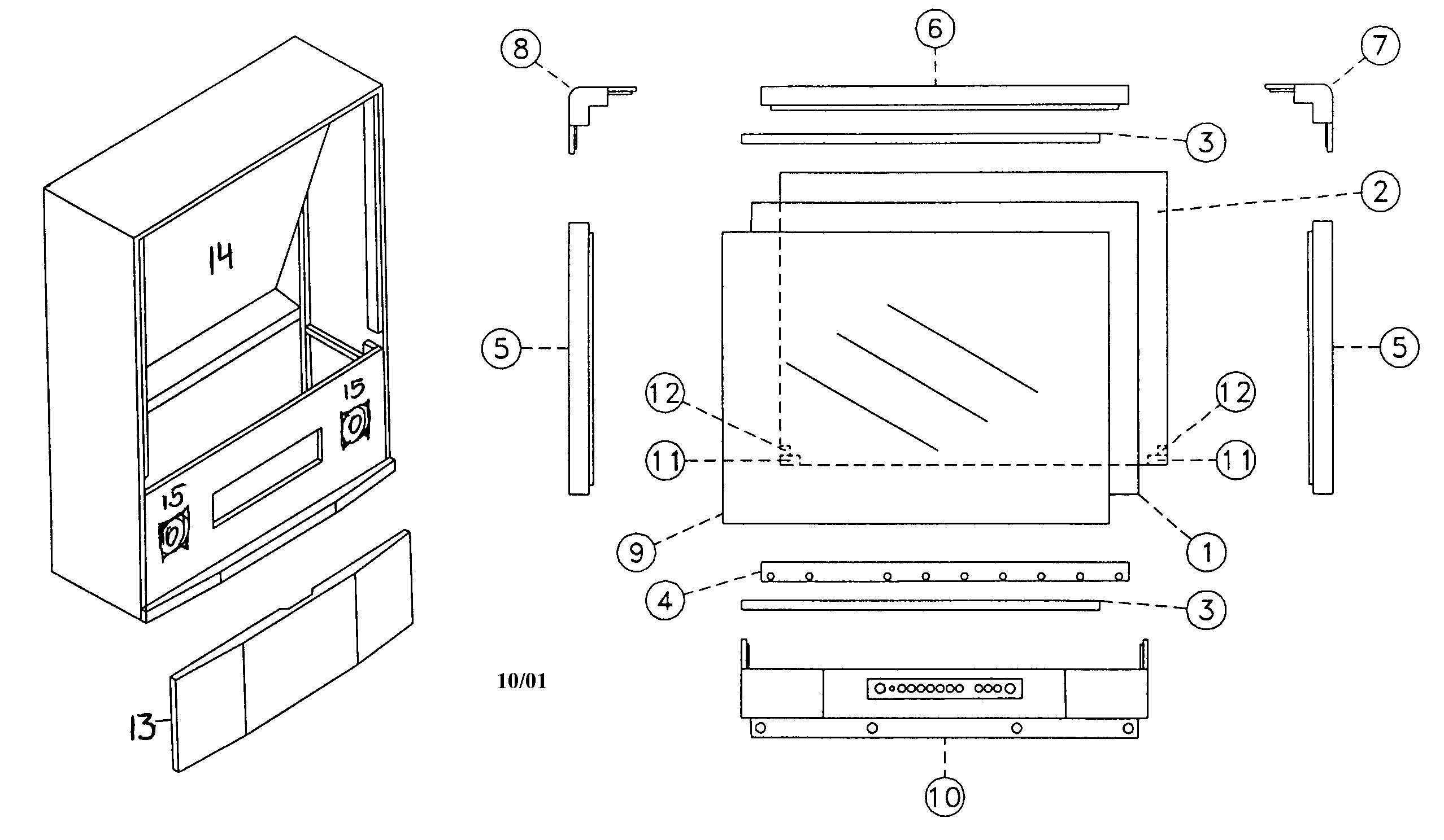 Cabinet parts