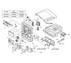 Aiwa NSX-DS50 cabinet parts diagram