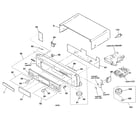 Sony MXD-D3 cabinet parts diagram