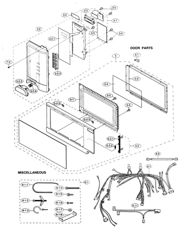 Control panel/door parts