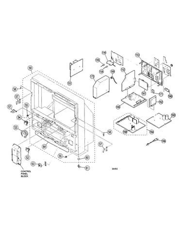 Cabinet parts kdp57xbr2
