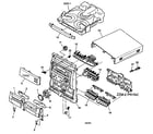 Aiwa NSX-AJ10 cabinet parts diagram