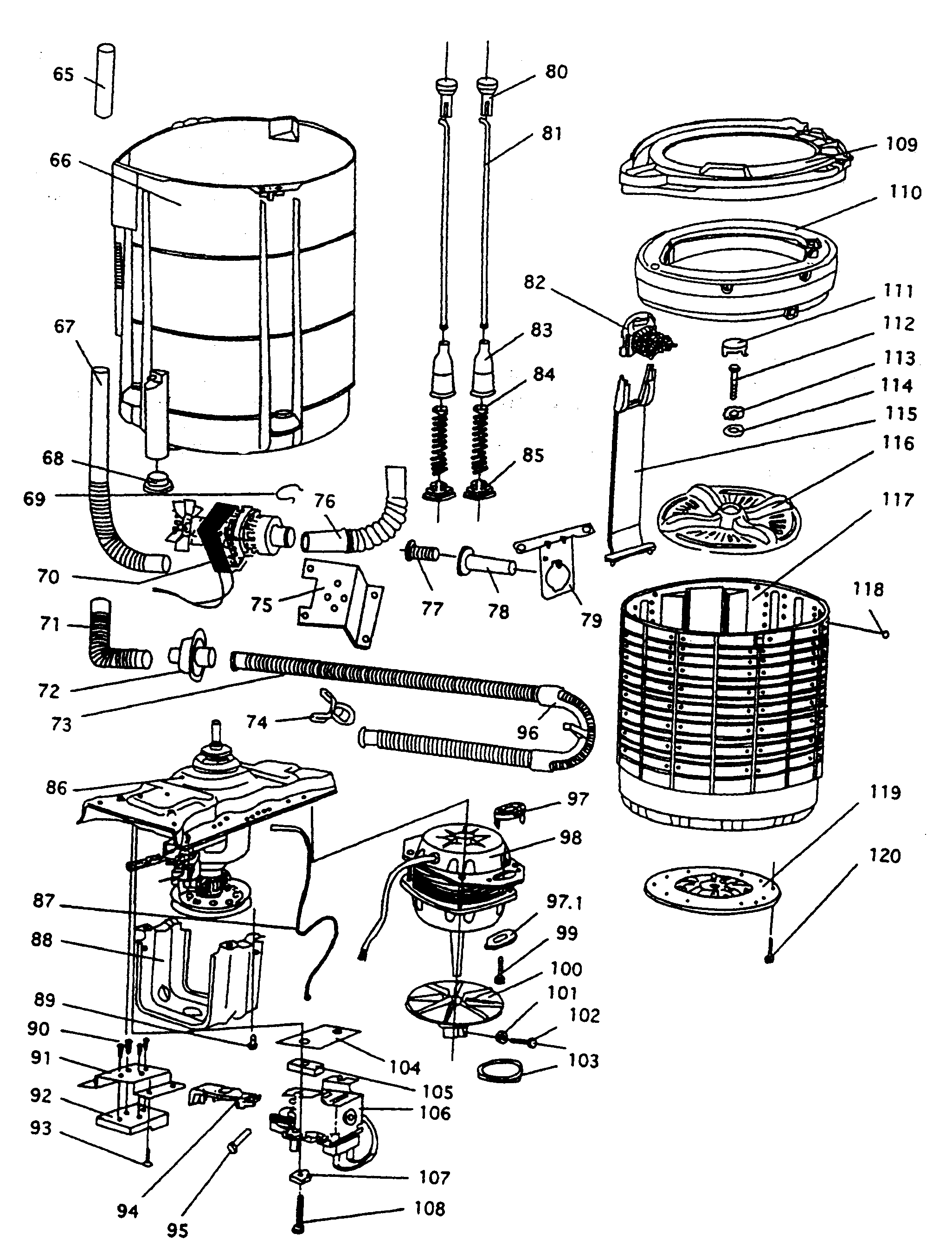 Drum/motor assy