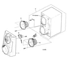 Sony SS-BX5 cabinet parts diagram