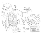 Sony HCD-BX7 cabinet parts diagram