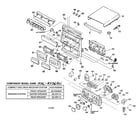 Sony MHC-RXD6AV cabinet parts diagram