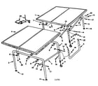 Sears 52726200 tennis table diagram