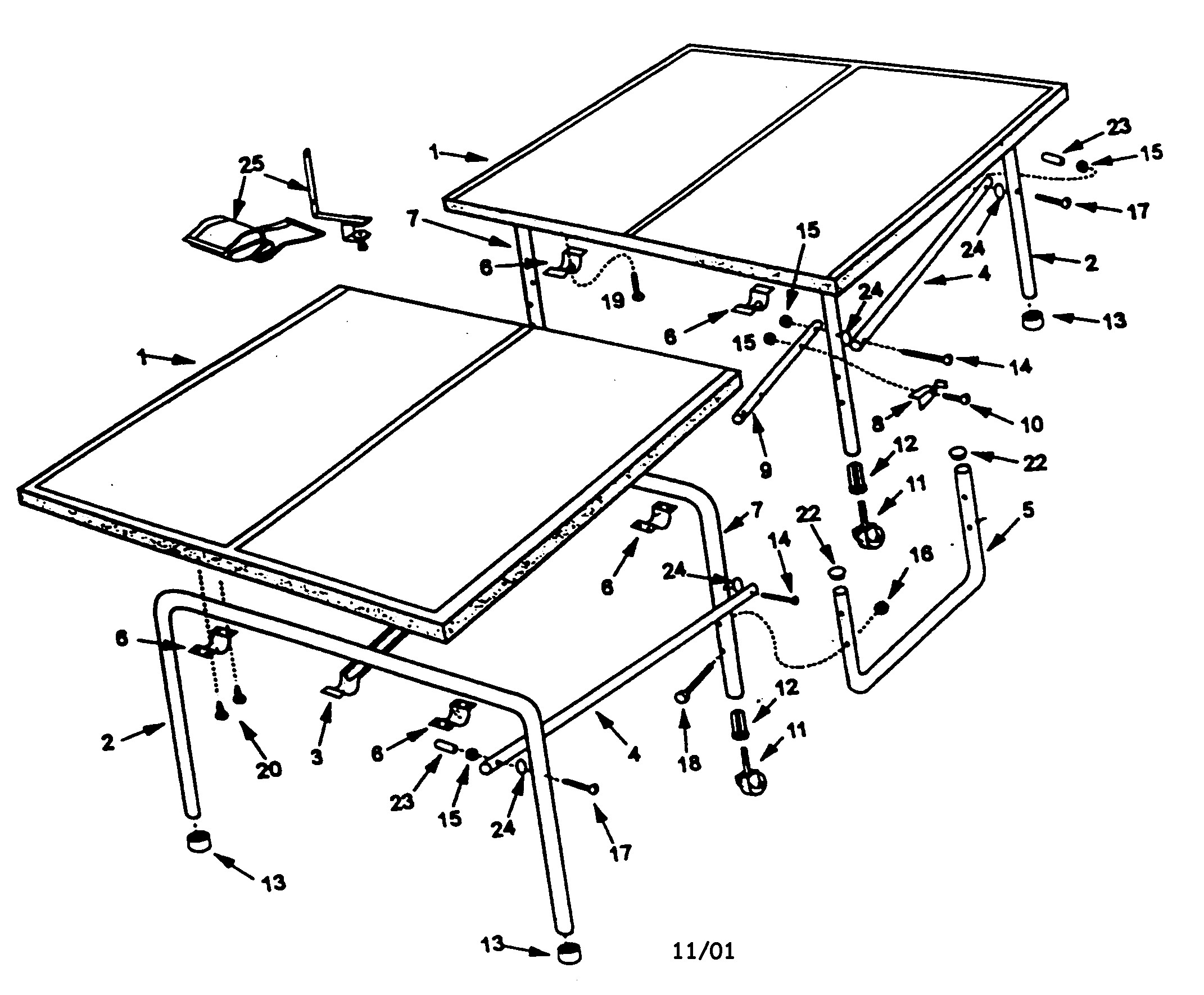 Tennis table
