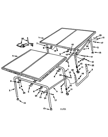 Tennis table