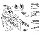 Panasonic SA-HT65 cabinet parts diagram
