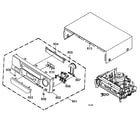 Sansui VCR4510D cabinet parts diagram