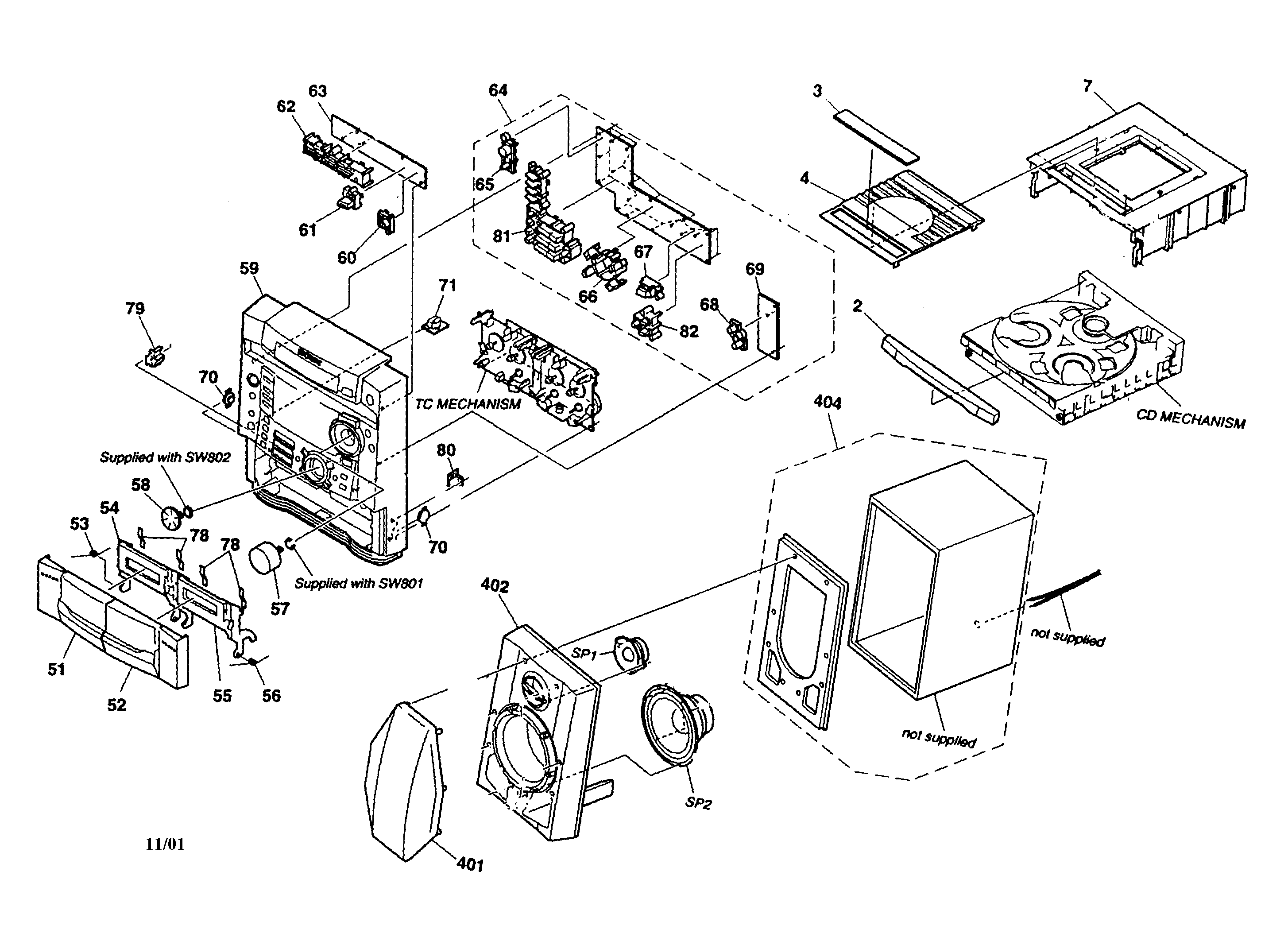 Cabinet parts