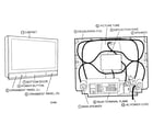 Panasonic CT-30WX50 cabinet parts diagram