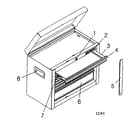 Craftsman 706657600 tool chest diagram