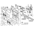 Panasonic SA-AK62 cabinet parts diagram