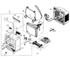 Sharp 13VT-R100 cabinet parts diagram