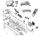 Panasonic SA-AX7 cabinet parts diagram