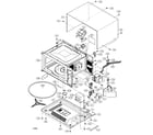 Sharp R-515EK cabinet parts diagram