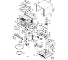 Sharp R-370EZ oven/cabinet parts diagram