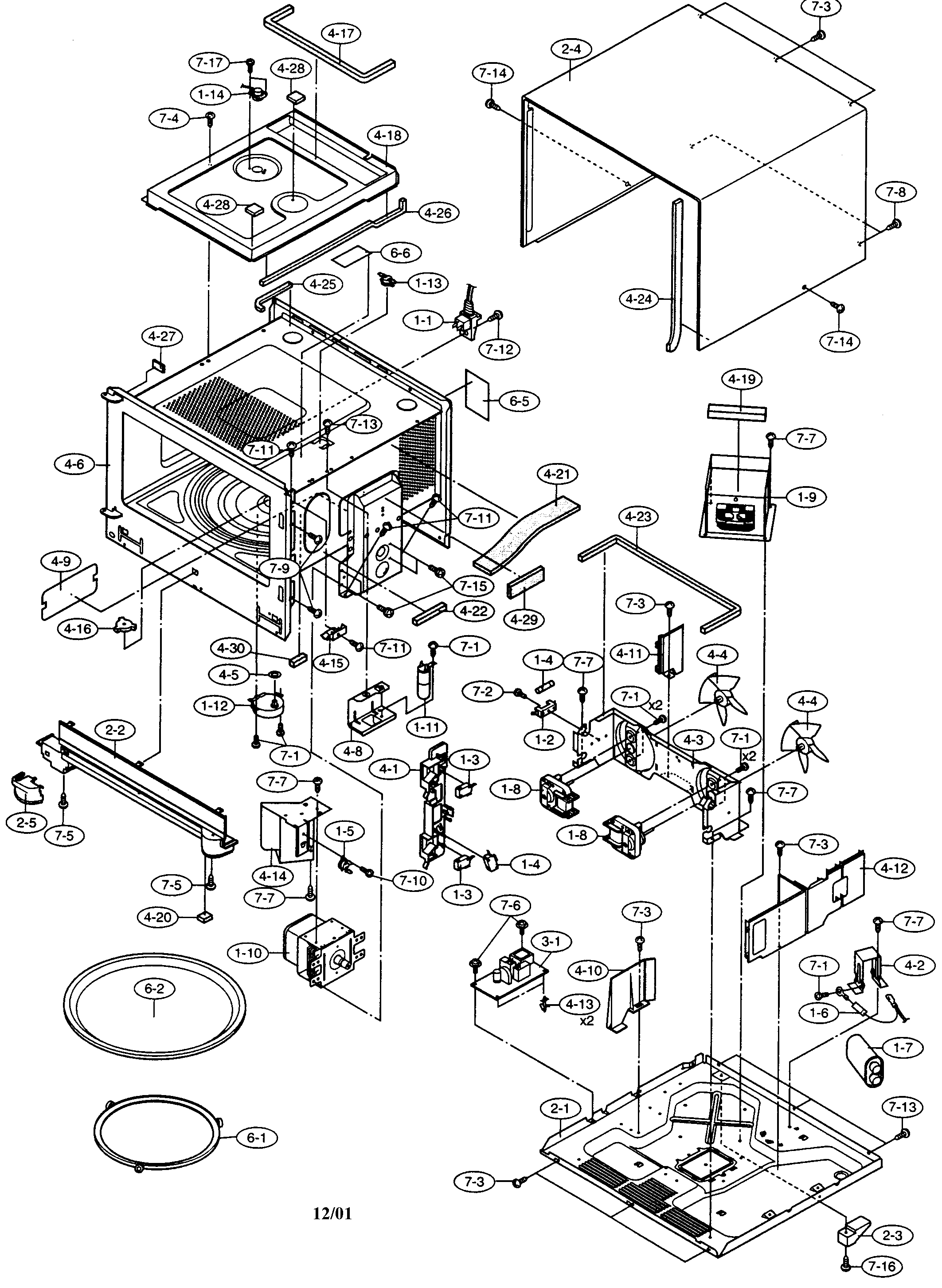 Oven/cabinet parts