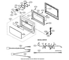 Sharp R-370EZ door/miscellaneous parts diagram