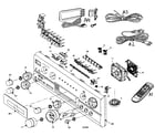 Panasonic SA-AX730 cabinet parts diagram
