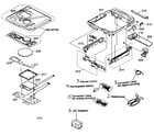 Sharp MD-MT90 cabinet parts diagram