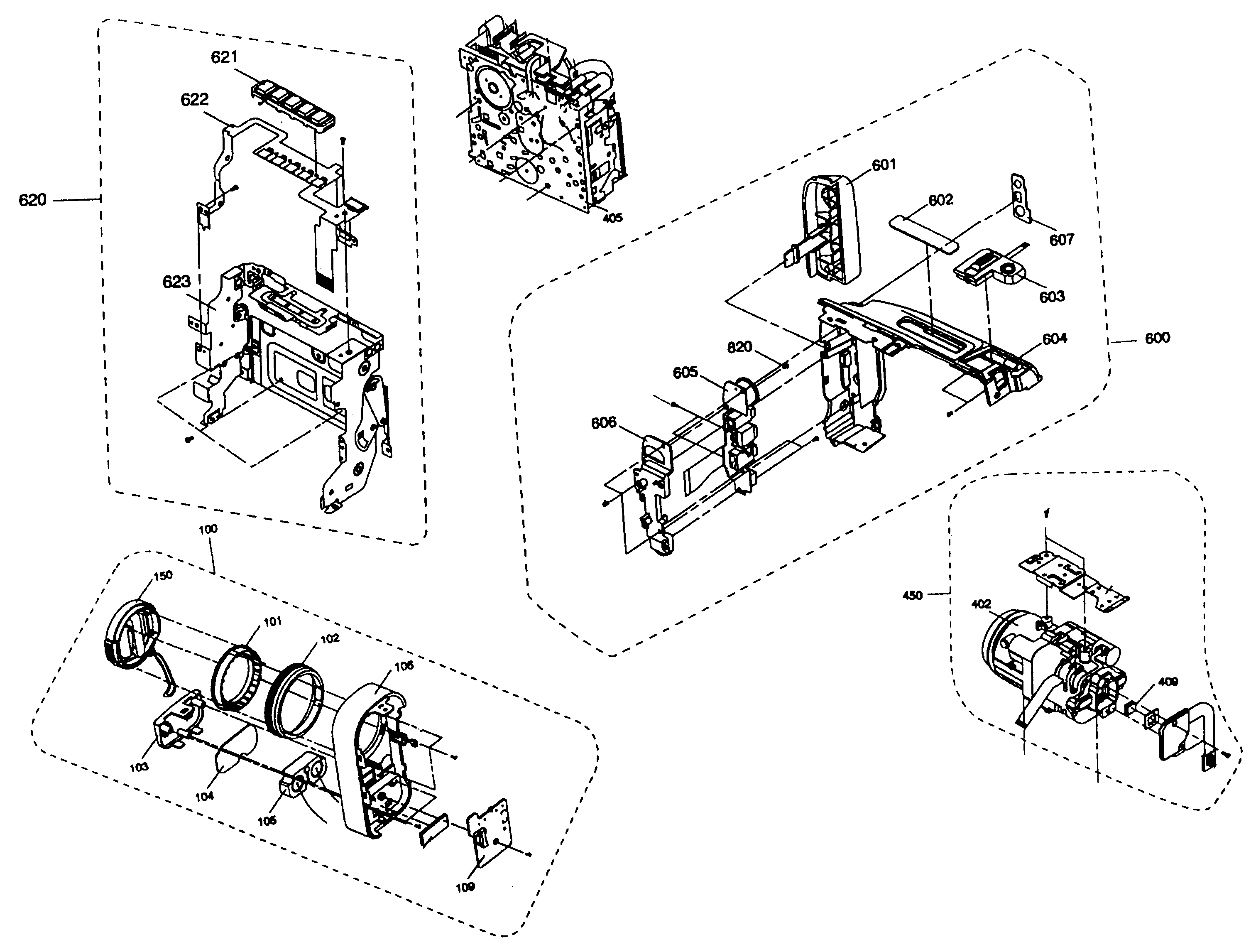 Chassis/lenz assy